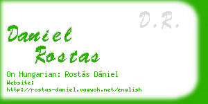 daniel rostas business card
